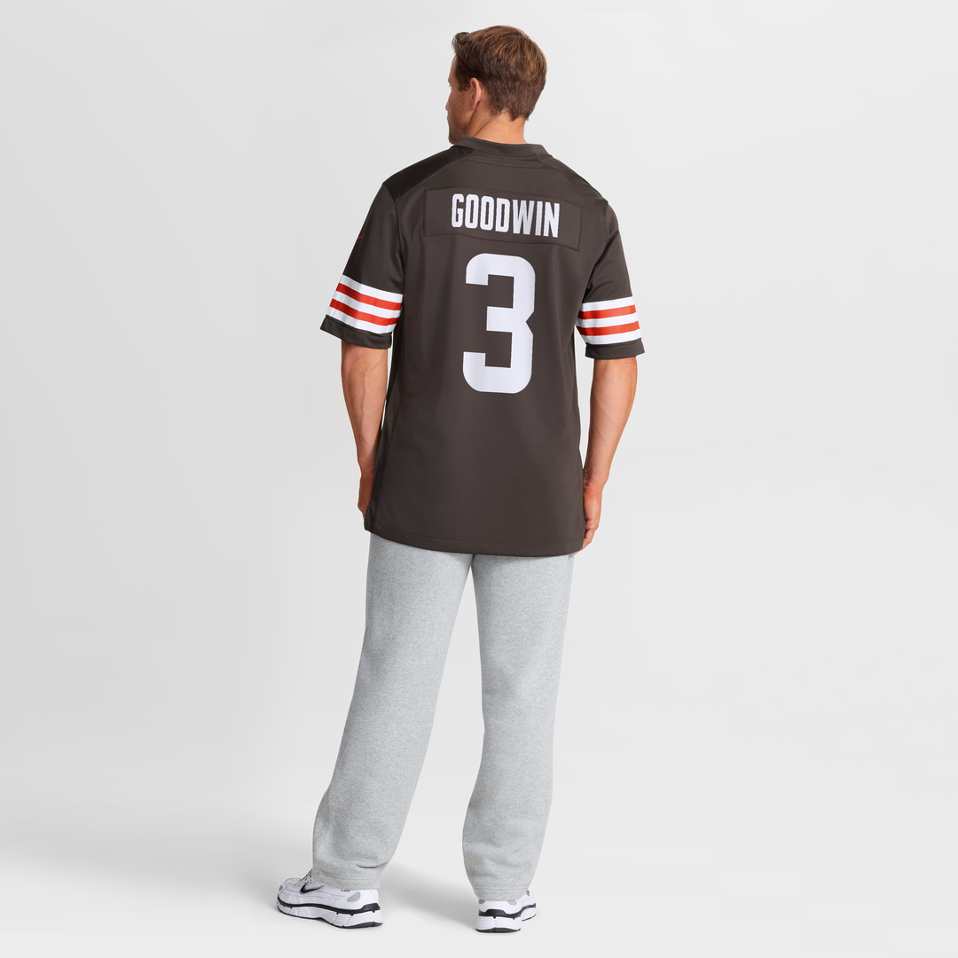 Cleveland Browns Marquise Goodwin Nike Brown Team Game Jersey