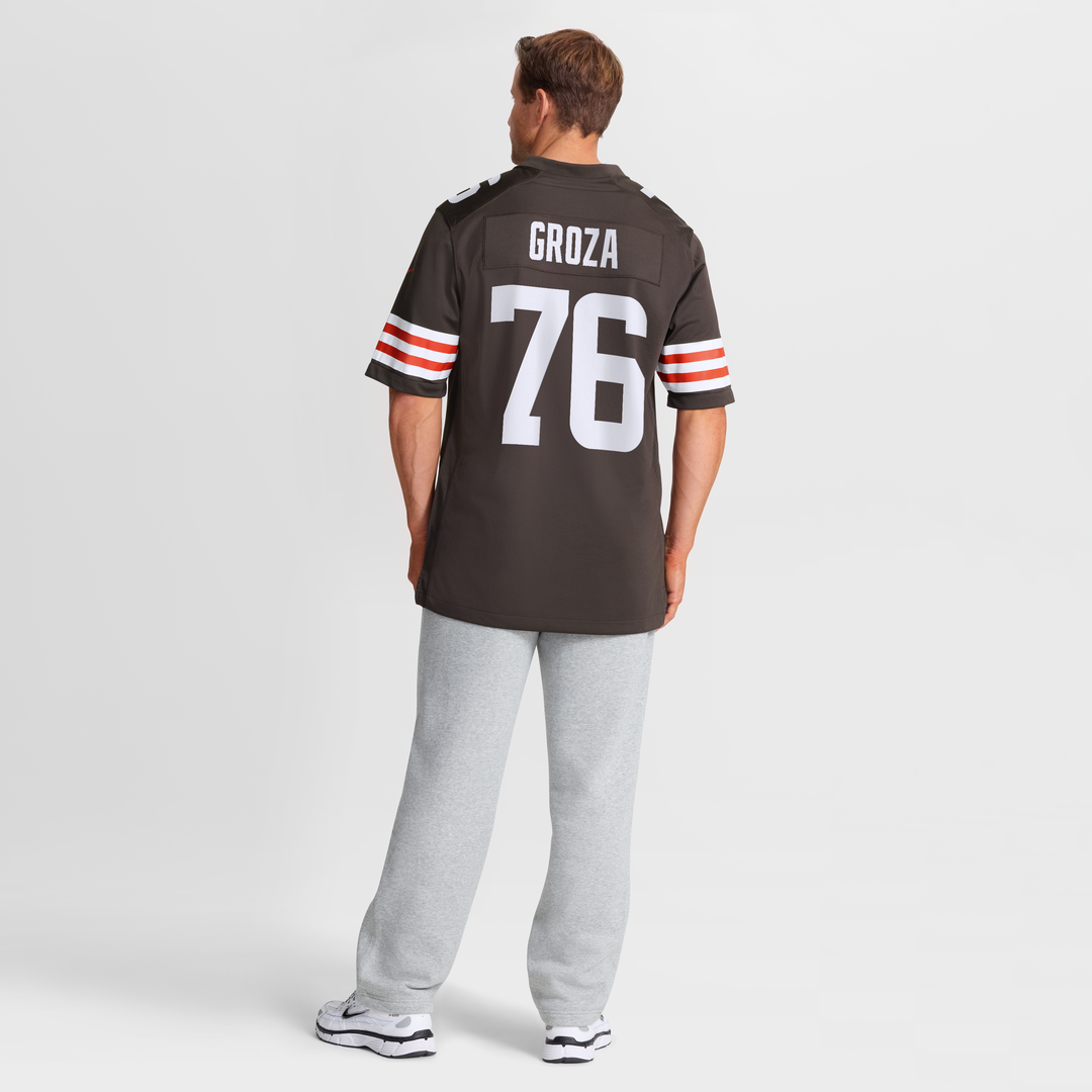 Cleveland Browns Lou Groza Nike Brown Game Retired Player Jersey