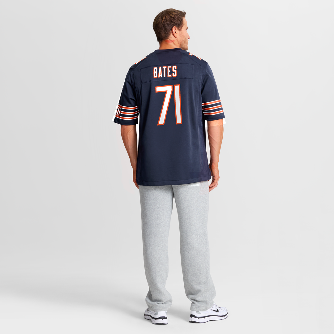 Chicago Bears Ryan Bates Nike Navy Game Jersey