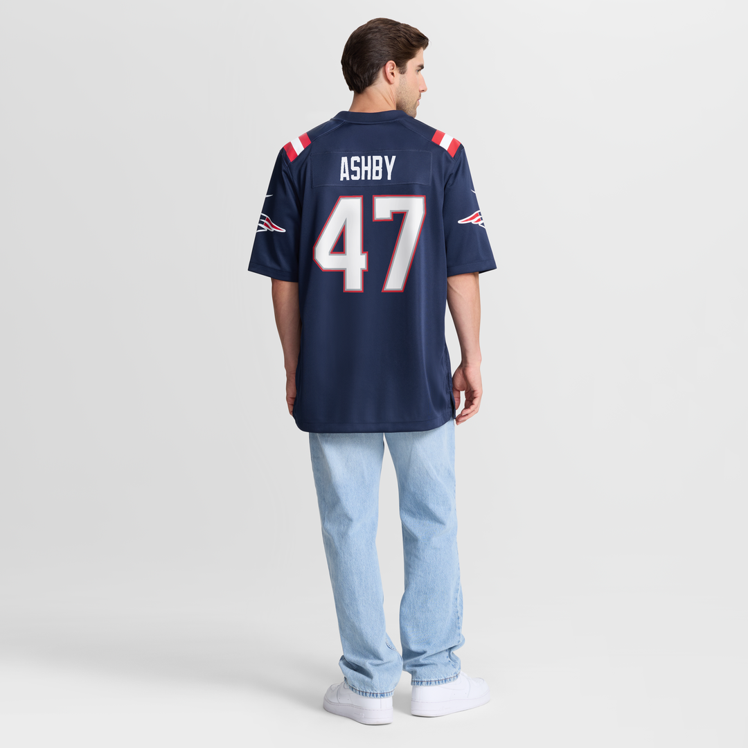 New England Patriots Julian Ashby Nike Navy Team Game Jersey