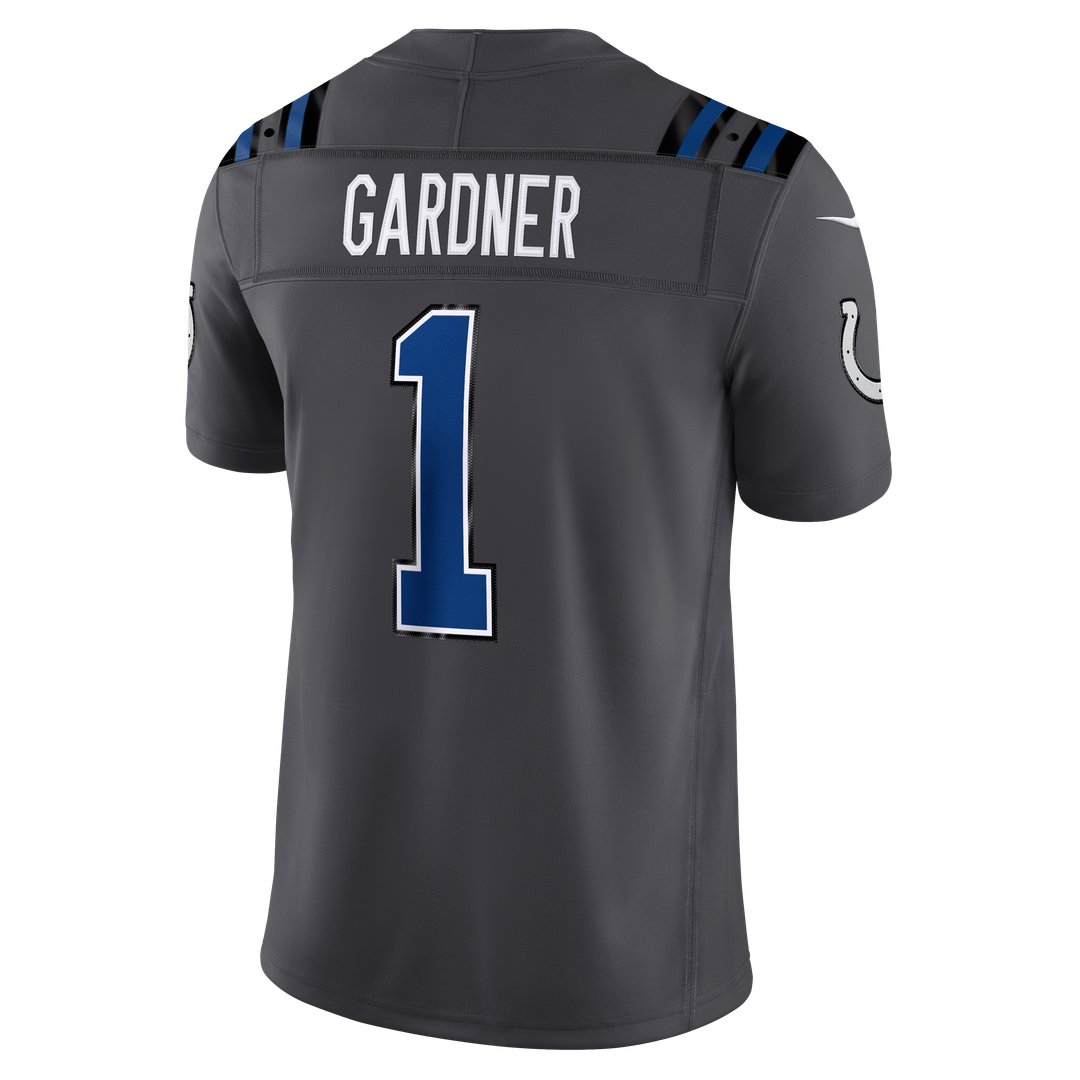 Indianapolis Colts Ahmad Sauce Gardner Nike Anthracite 2026 Rivalries Collection Stitched Limited Jersey
