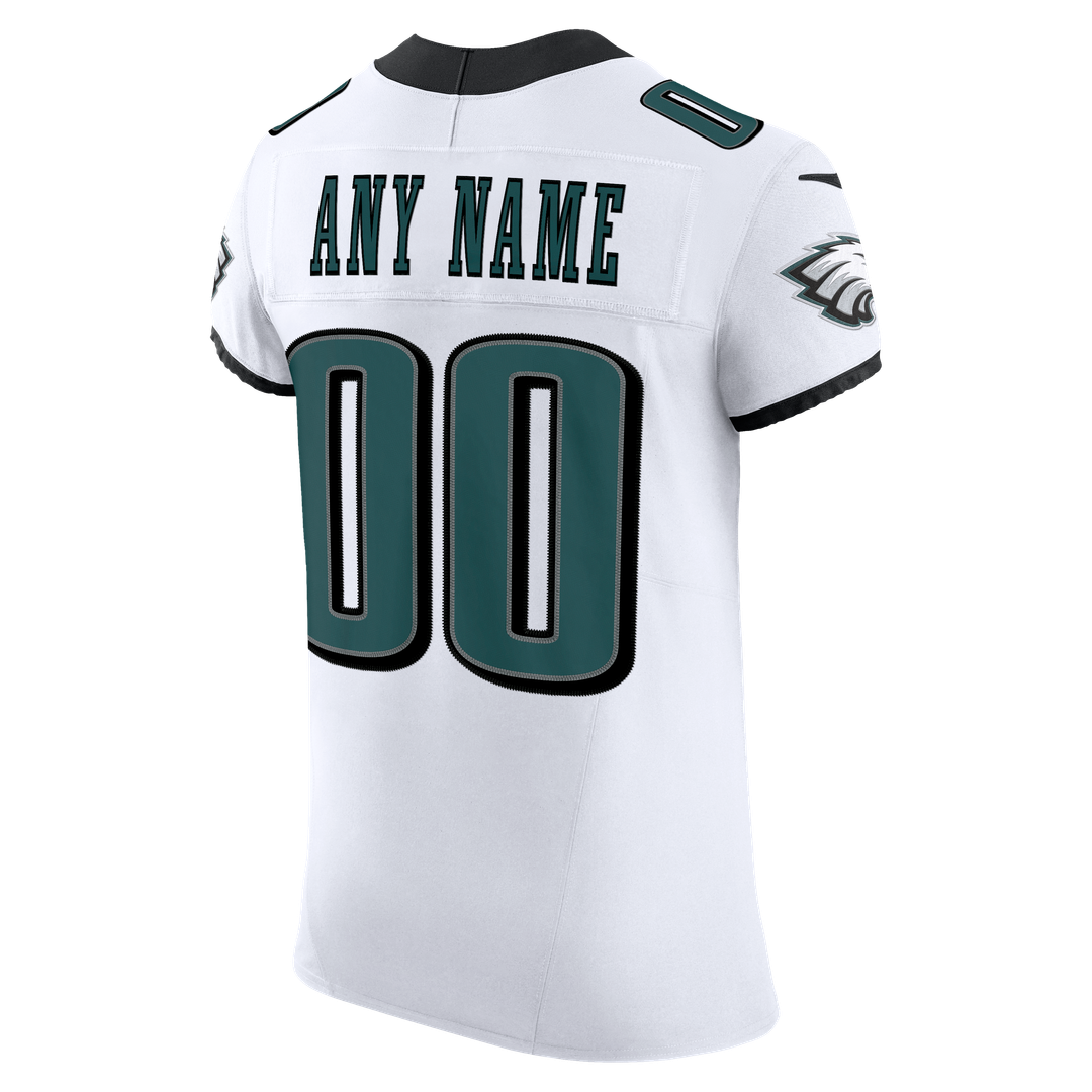Philadelphia Eagles Nike White Vapor F.U.S.E. Elite Custom Jersey