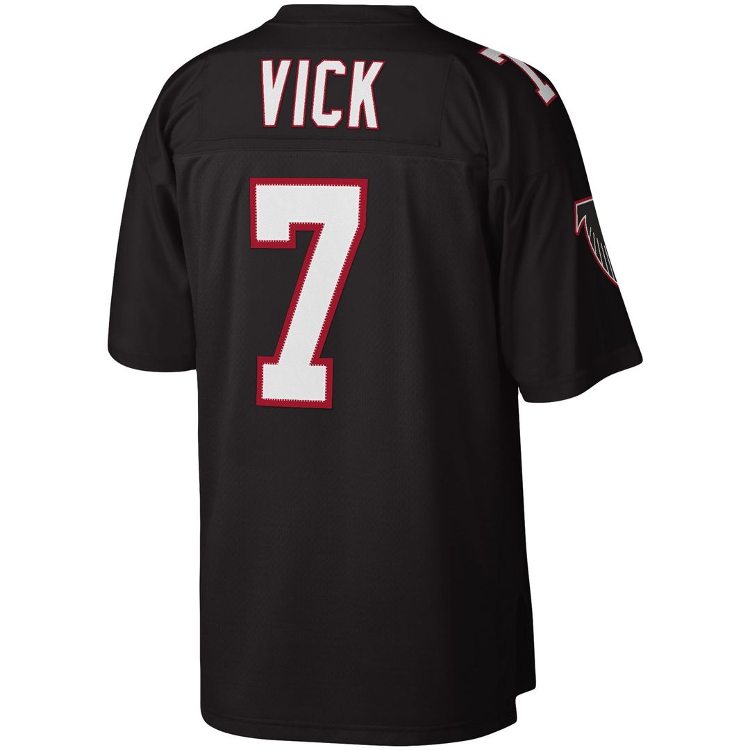 Atlanta Falcons Michael Vick Mitchell & Ness Black Legacy Replica Jersey
