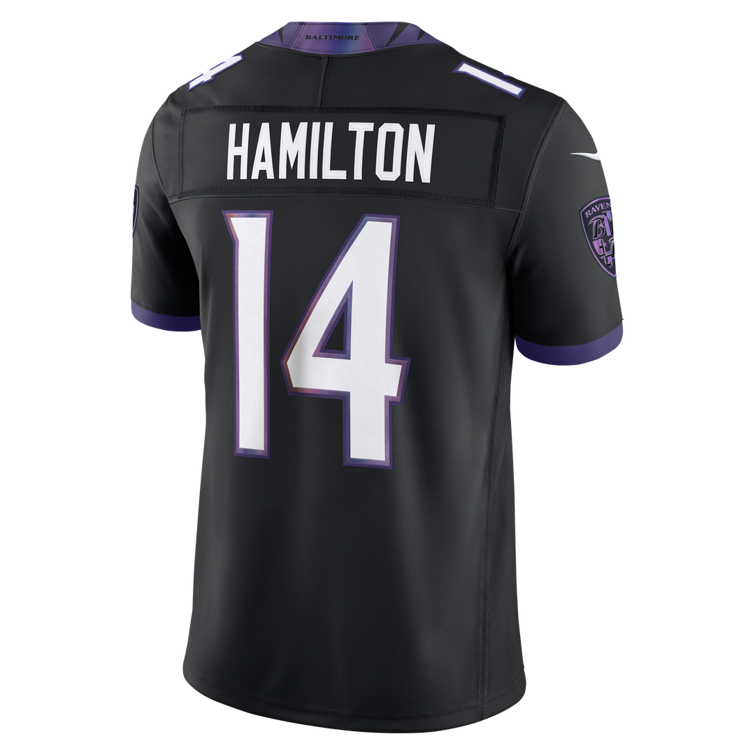 Baltimore Ravens Kyle Hamilton Nike Purple Team Vapor F.U.S.E. Stitched Limited Jersey