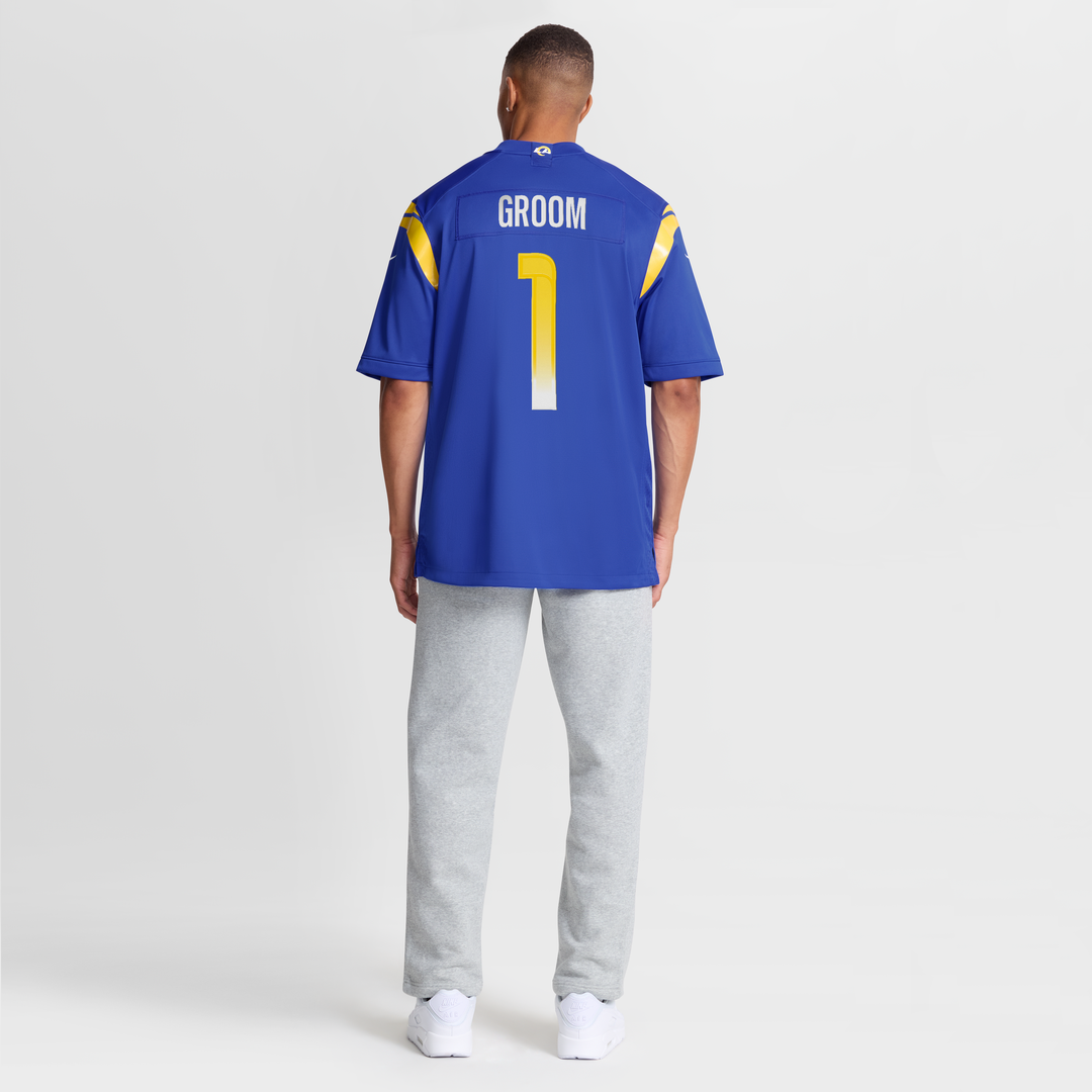 Los Angeles Rams Number 1 Groom Nike Royal Game Jersey