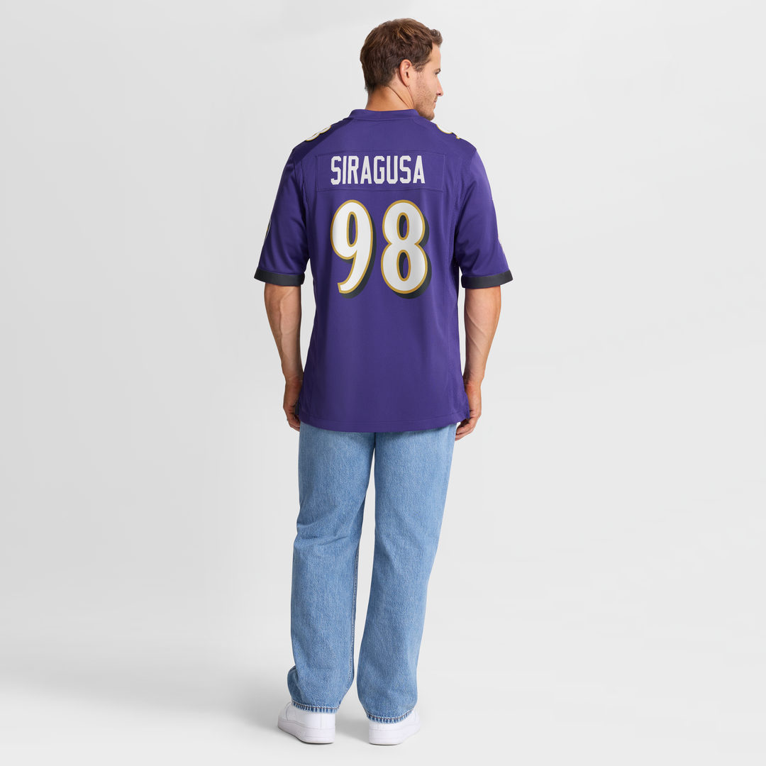 Baltimore Ravens Tony Siragusa Nike Purple Game Retired Player Jersey