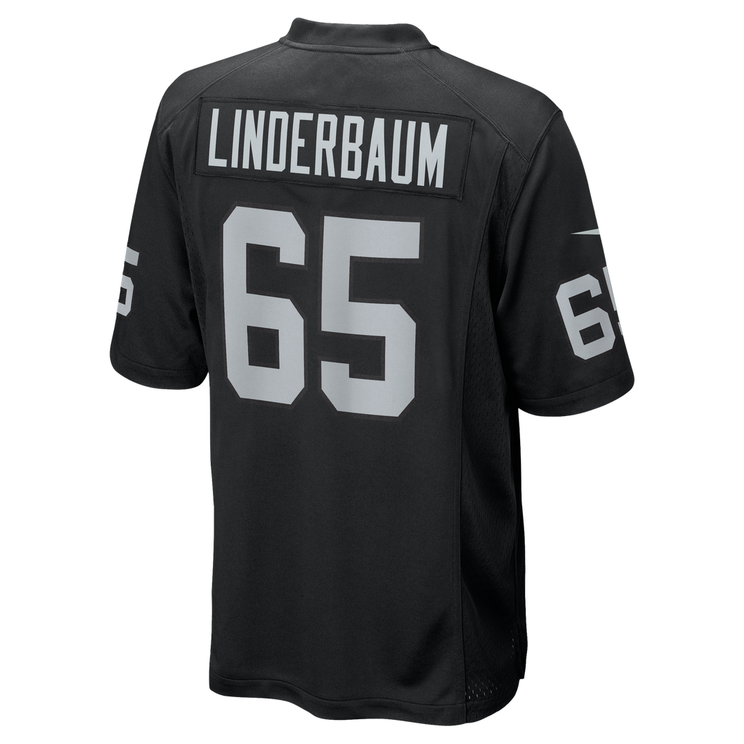 Las Vegas Raiders Tyler Linderbaum Nike Black Team Game Jersey