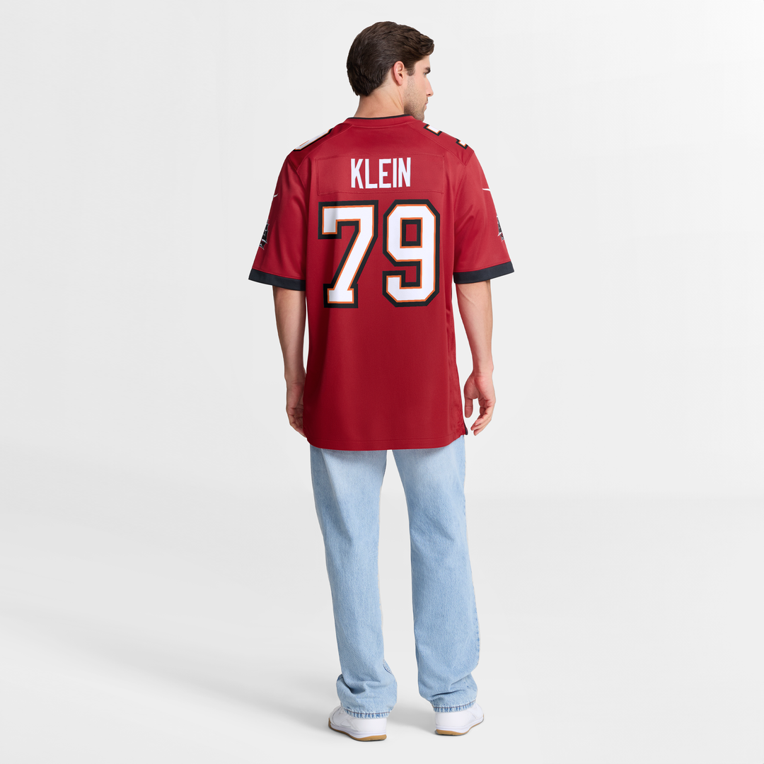 Tampa Bay Buccaneers Elijah Klein Nike Red Game Jersey