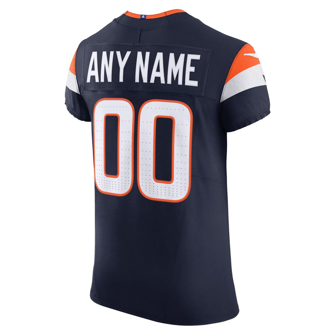 Denver Broncos Nike Orange Team Vapor F.U.S.E. Elite Custom Jersey