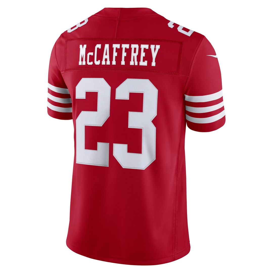 San Francisco 49ers Christian McCaffrey Nike White Alternate Vapor F.U.S.E. Stitched Limited Jersey