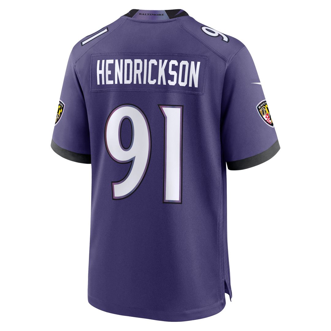 Baltimore Ravens Trey Hendrickson Nike Black Alternate Game Jersey