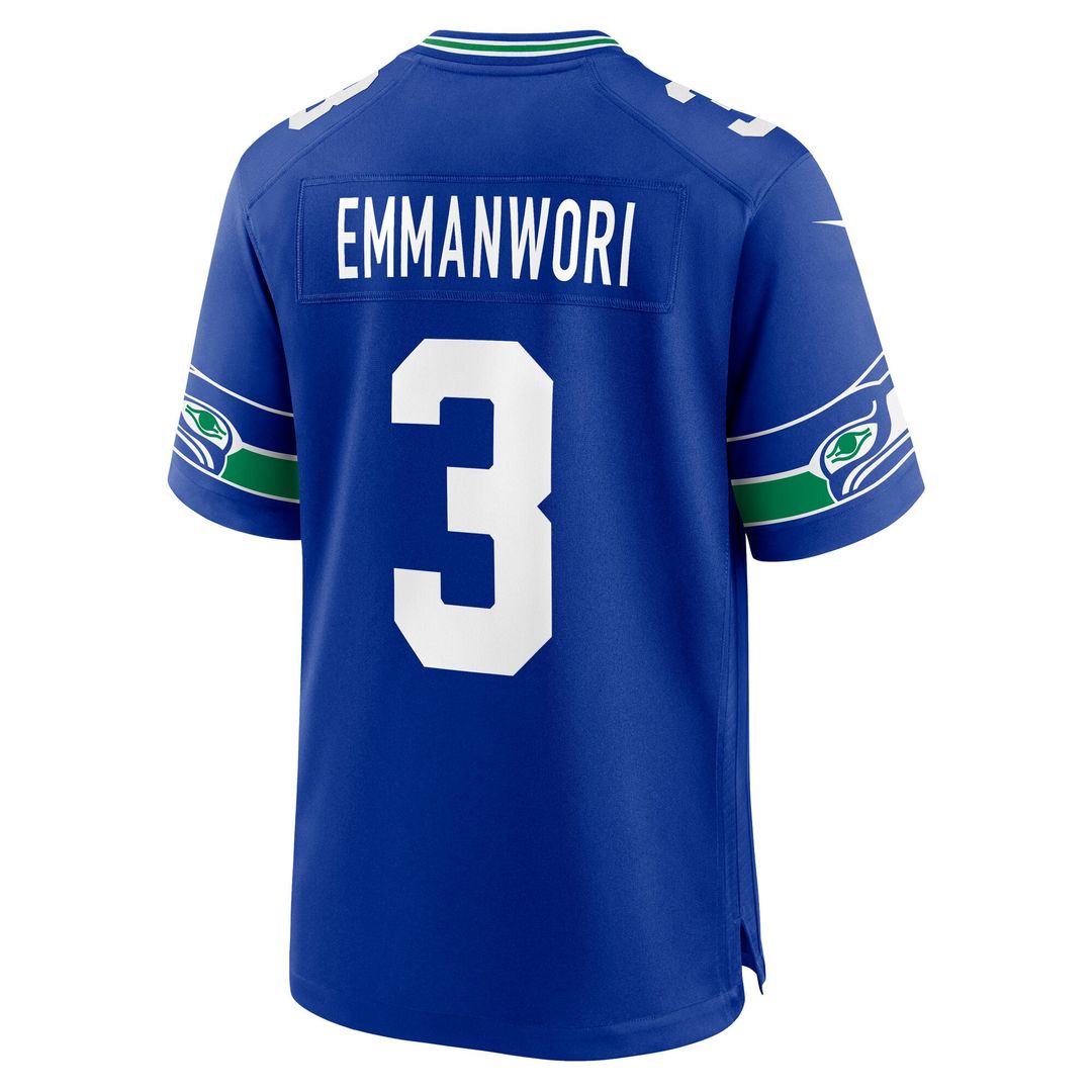 Seattle Seahawks Nick Emmanwori Nike College Navy Team Game Jersey