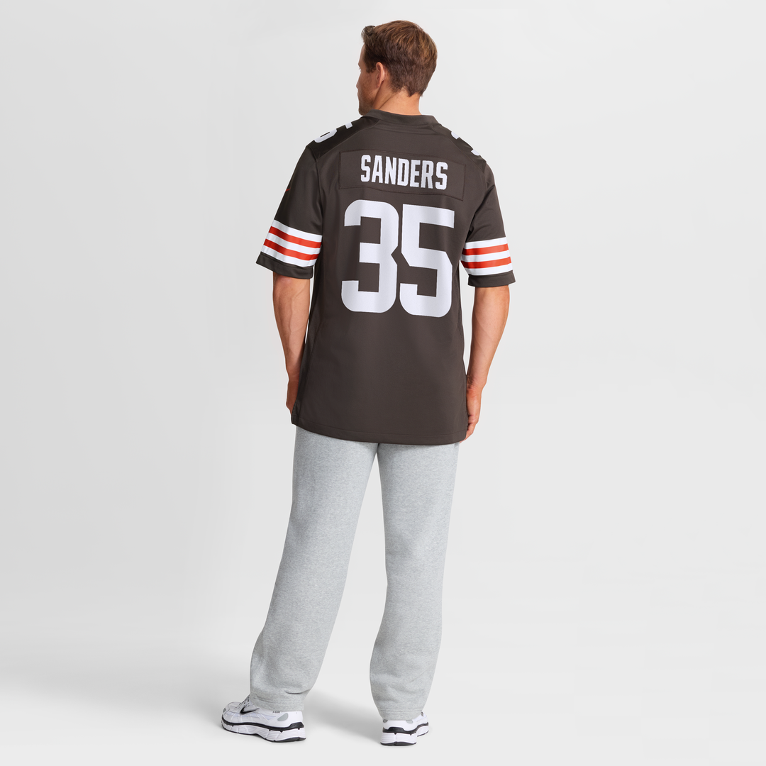 Cleveland Browns Raheim Sanders Nike Brown Team Game Jersey