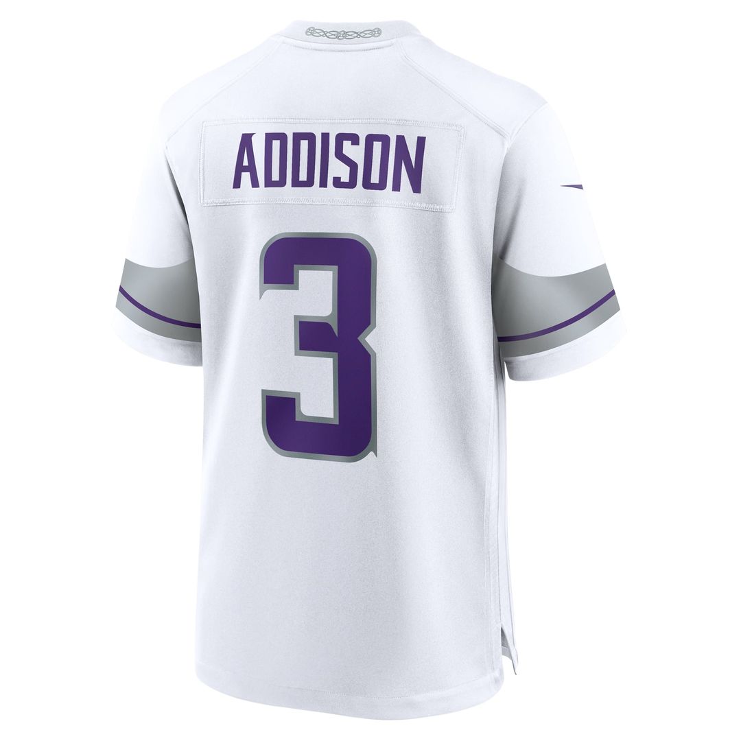 Minnesota Vikings Jordan Addison Nike Purple Game Jersey