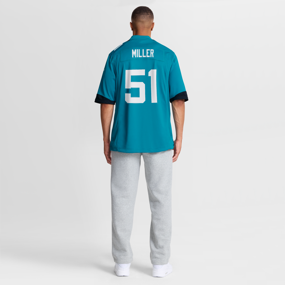 Jacksonville Jaguars Ventrell Miller Nike Teal Game Jersey