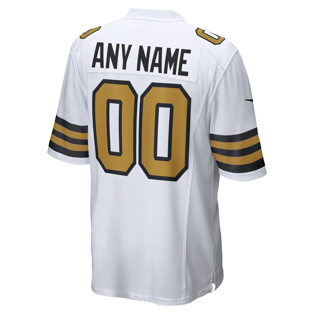 New Orleans Saints Nike Gold Gameday Golds Alternate Custom Game Jersey