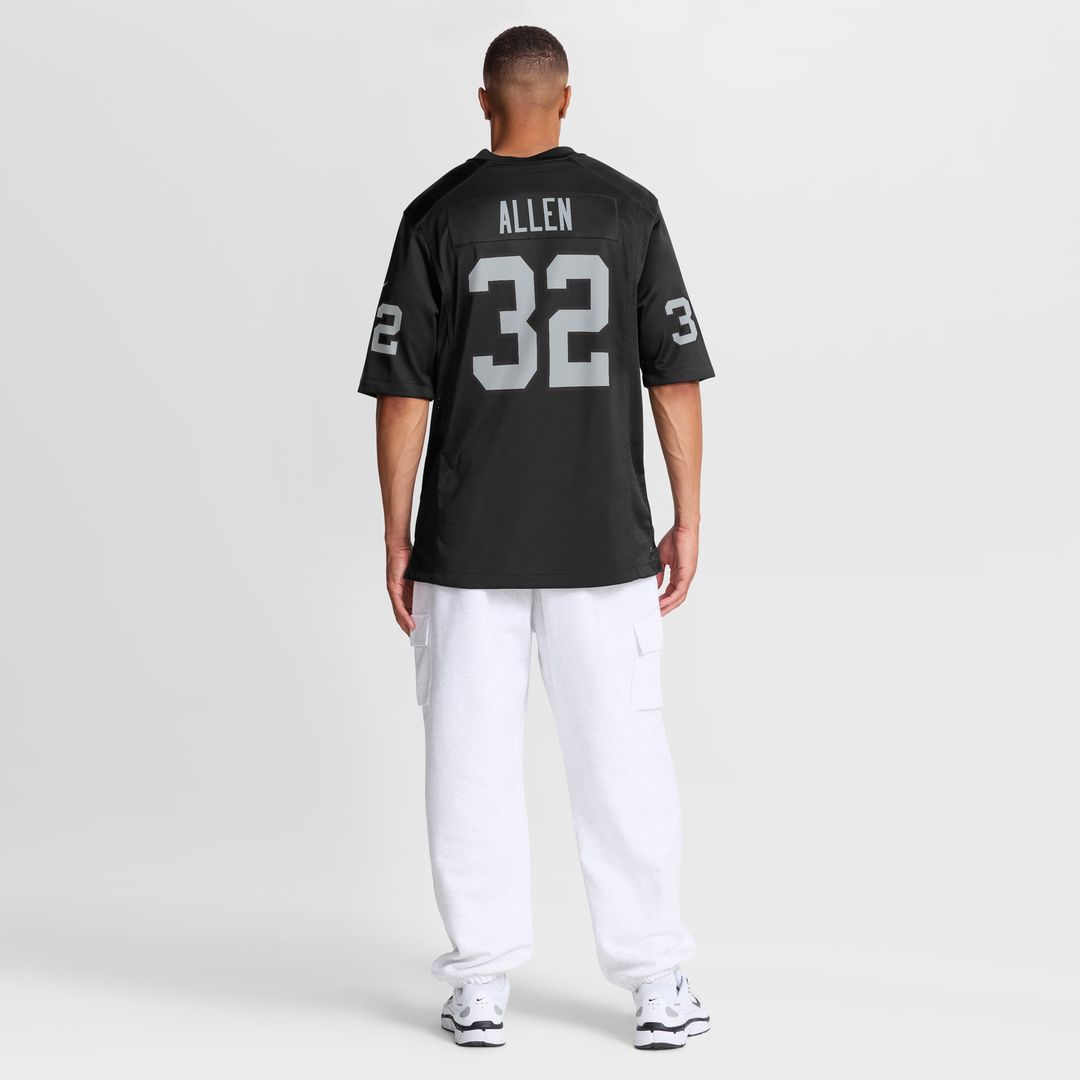 Las Vegas Raiders Marcus Allen Nike Black Game Retired Player Jersey