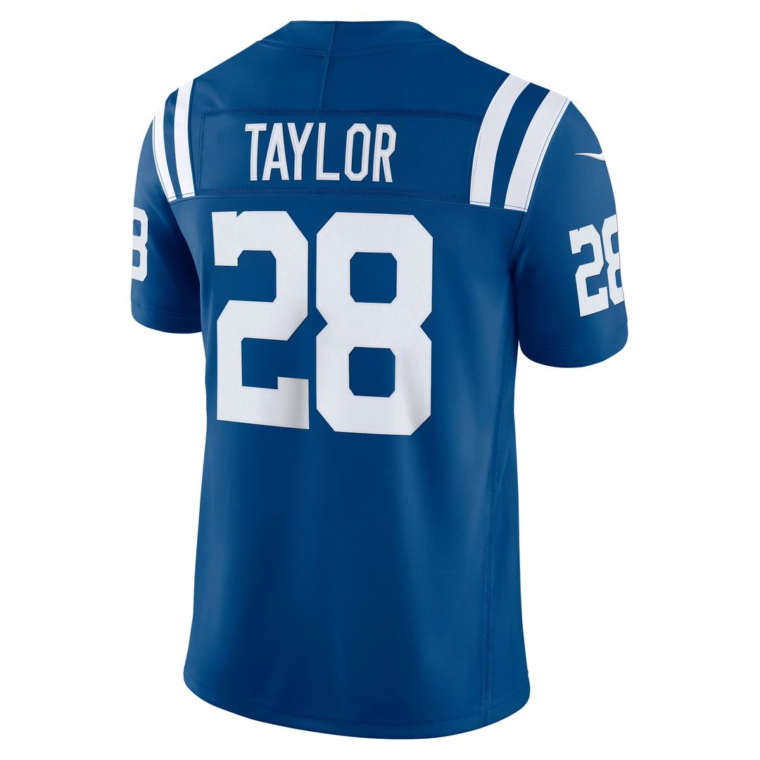Indianapolis Colts Jonathan Taylor Nike White Vapor F.U.S.E. Stitched Limited Jersey