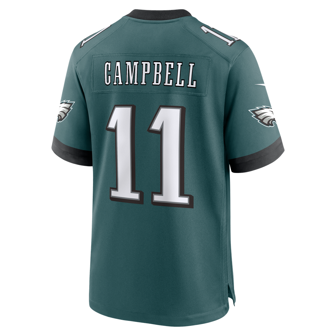 Philadelphia Eagles Jihaad Campbell Nike Midnight Green Team Game Jersey