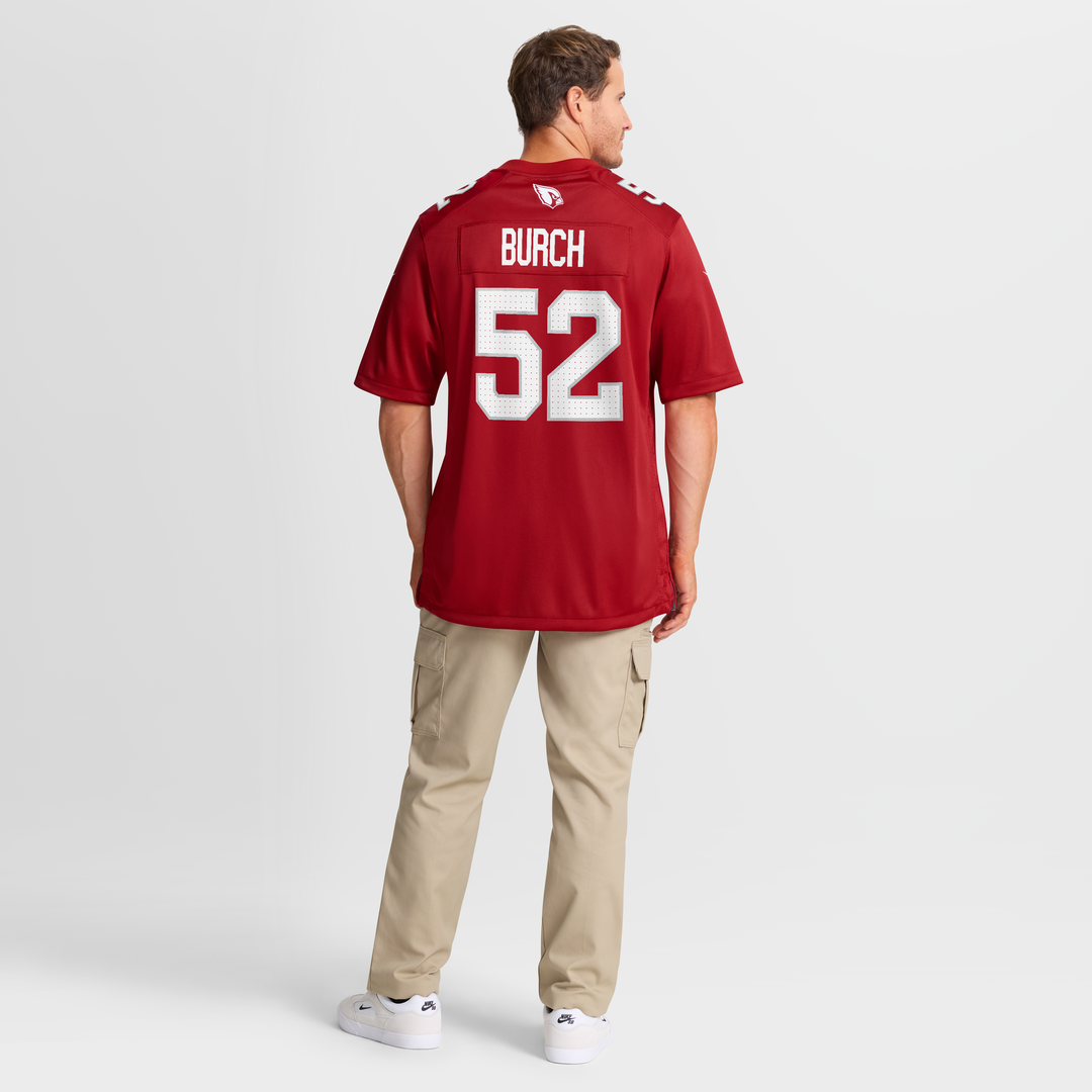 Arizona Cardinals Jordan Burch Nike Cardinal Team Game Jersey