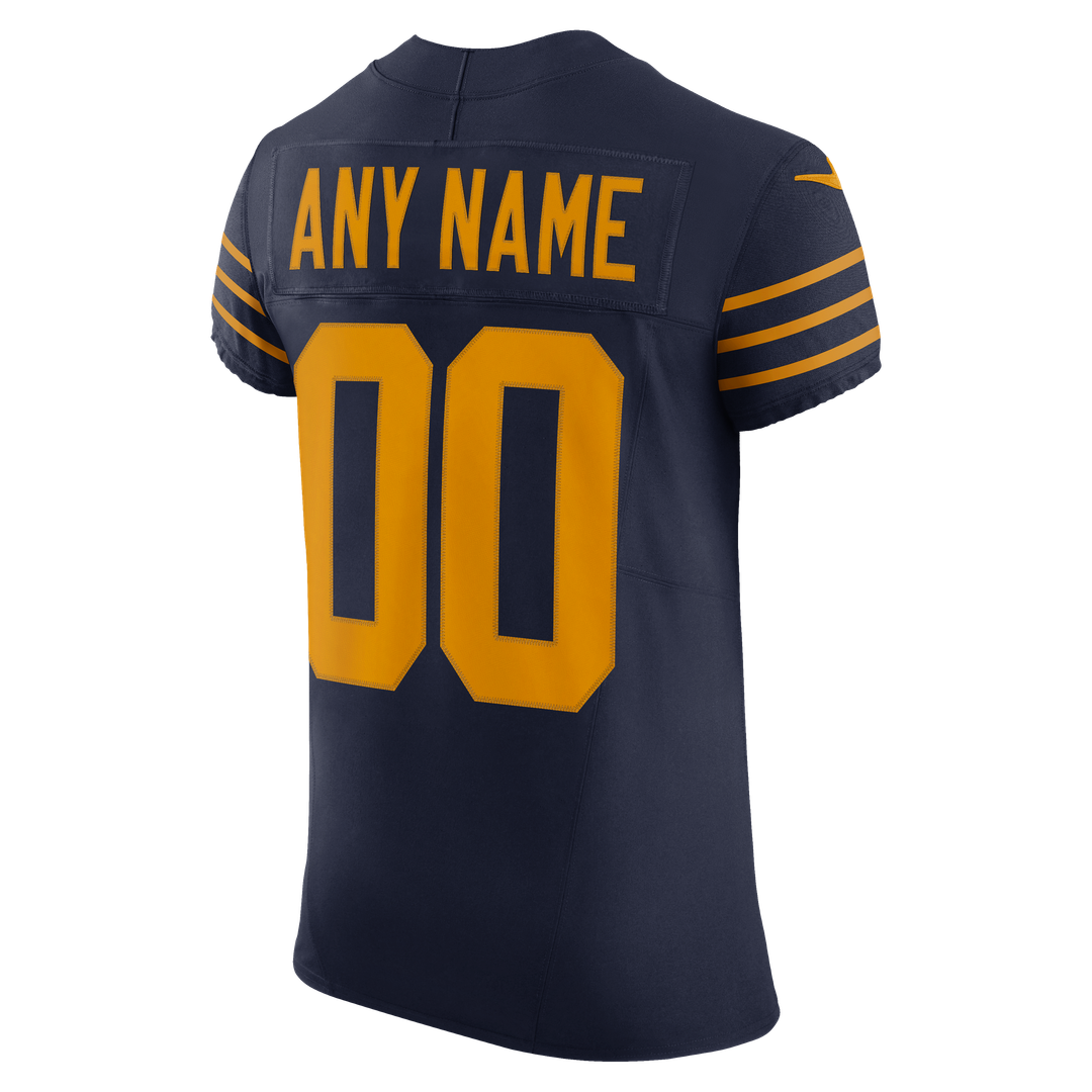 Green Bay Packers Nike Navy Alternate Vapor F.U.S.E. Elite Custom Jersey