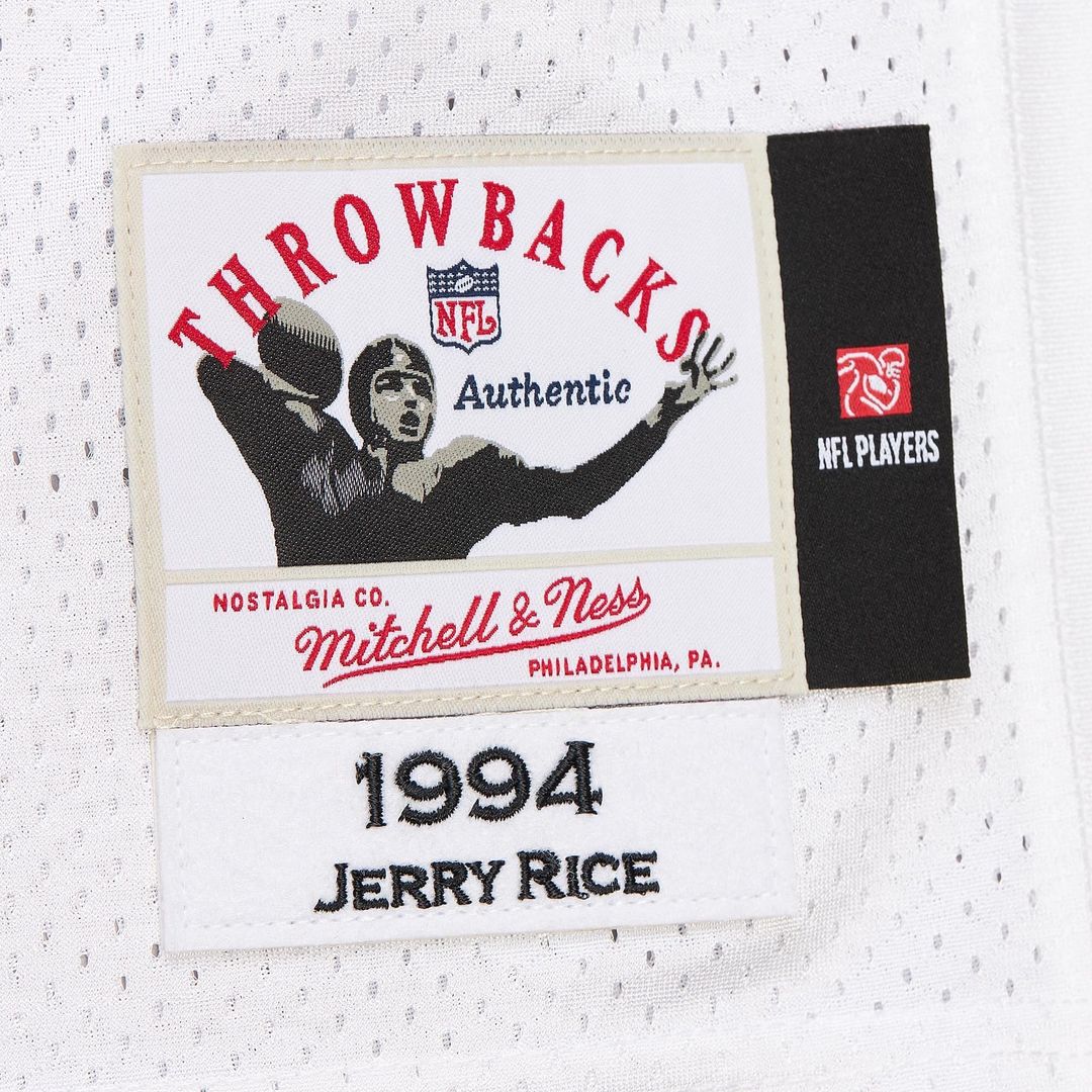 San Francisco 49ers 1994 Jerry Rice Mitchell & Ness White Authentic Throwback Retired Player Jersey