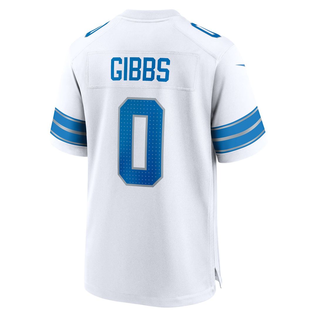 Detroit Lions Jahmyr Gibbs Nike Black 2nd Alternate Game Player Jersey