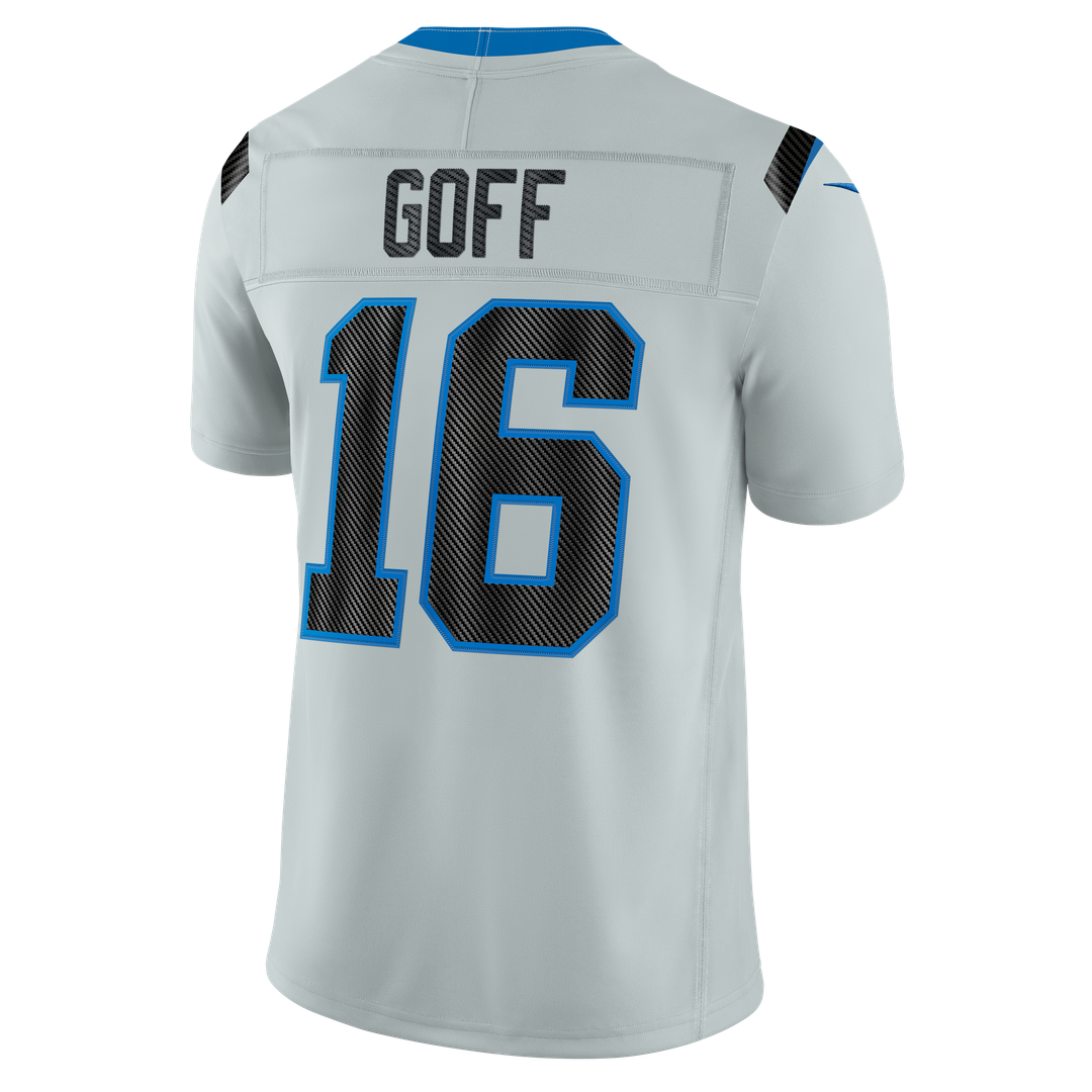 Detroit Lions Jared Goff Nike Silver 2026 Rivalries Collection Stitched Limited Jersey
