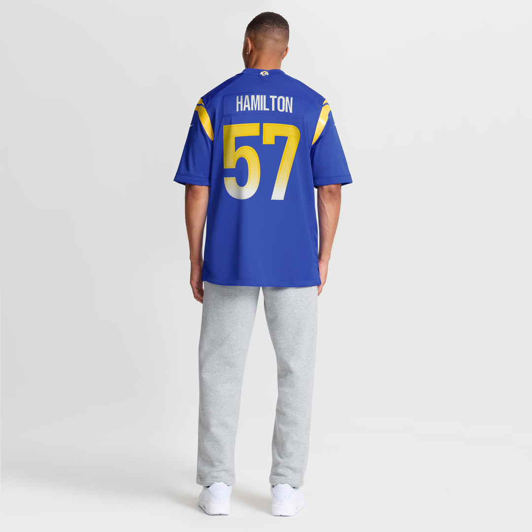 Los Angeles Rams Ty Hamilton Nike Royal Team Game Jersey