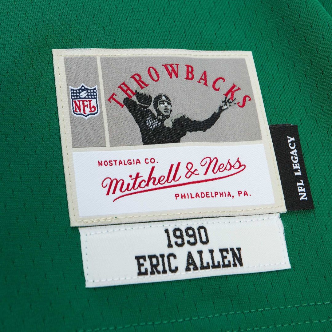 Philadelphia Eagles Eric Allen Mitchell & Ness Kelly Green Legacy Replica Jersey