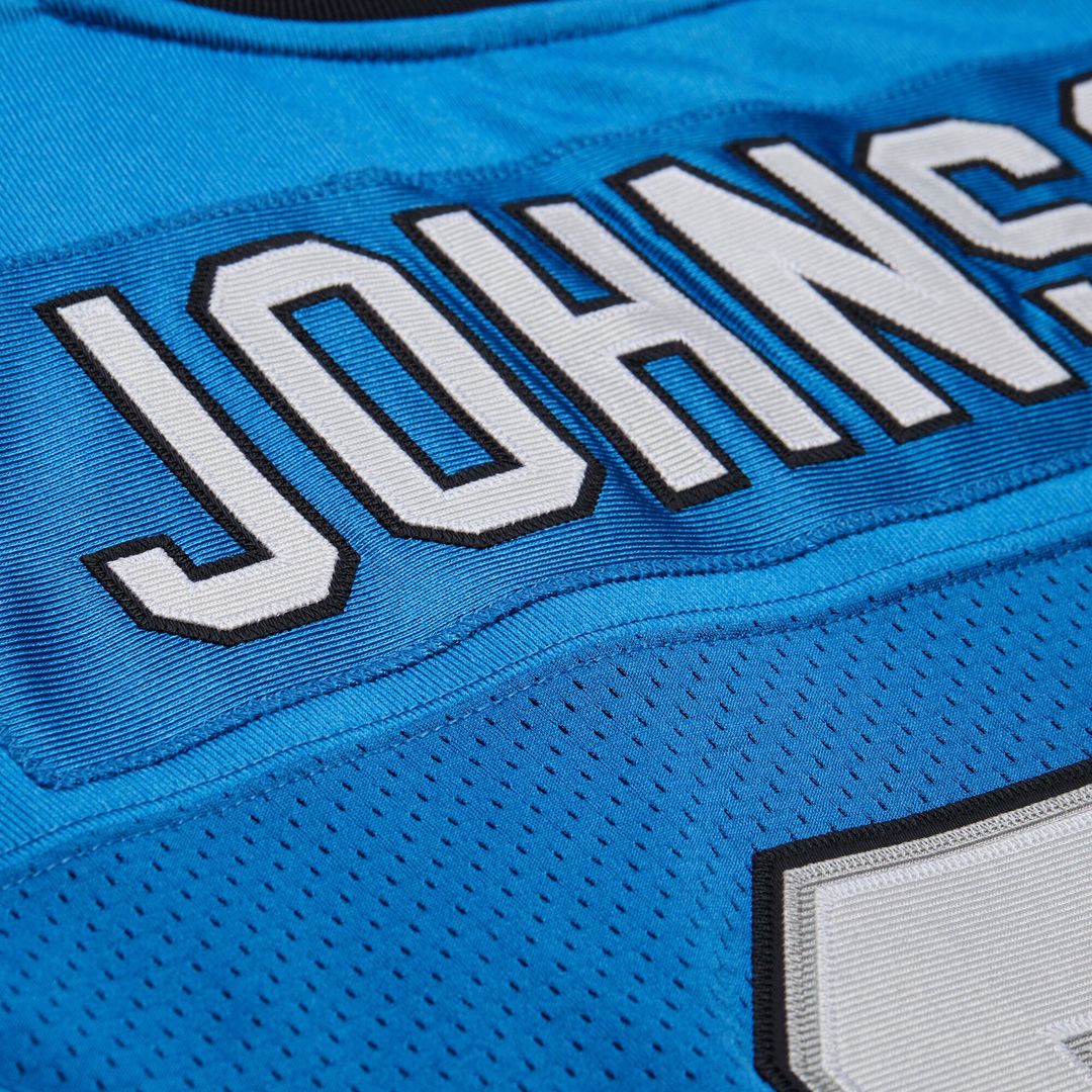 Detroit Lions Calvin Johnson Mitchell & Ness Black 2007 Authentic Throwback Jersey
