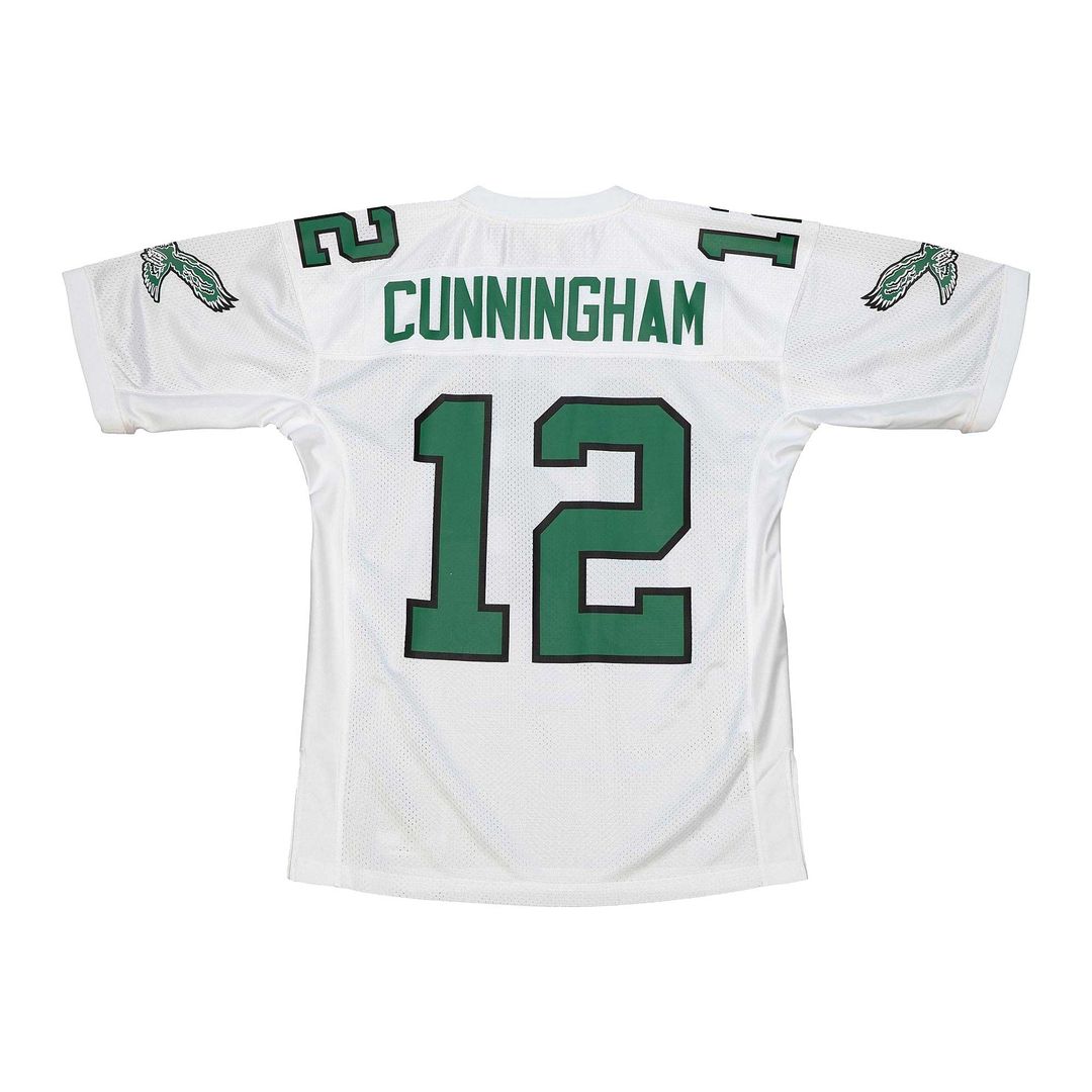 Philadelphia Eagles 1992 Randall Cunningham Mitchell & Ness White Authentic Throwback Retired Player Jersey