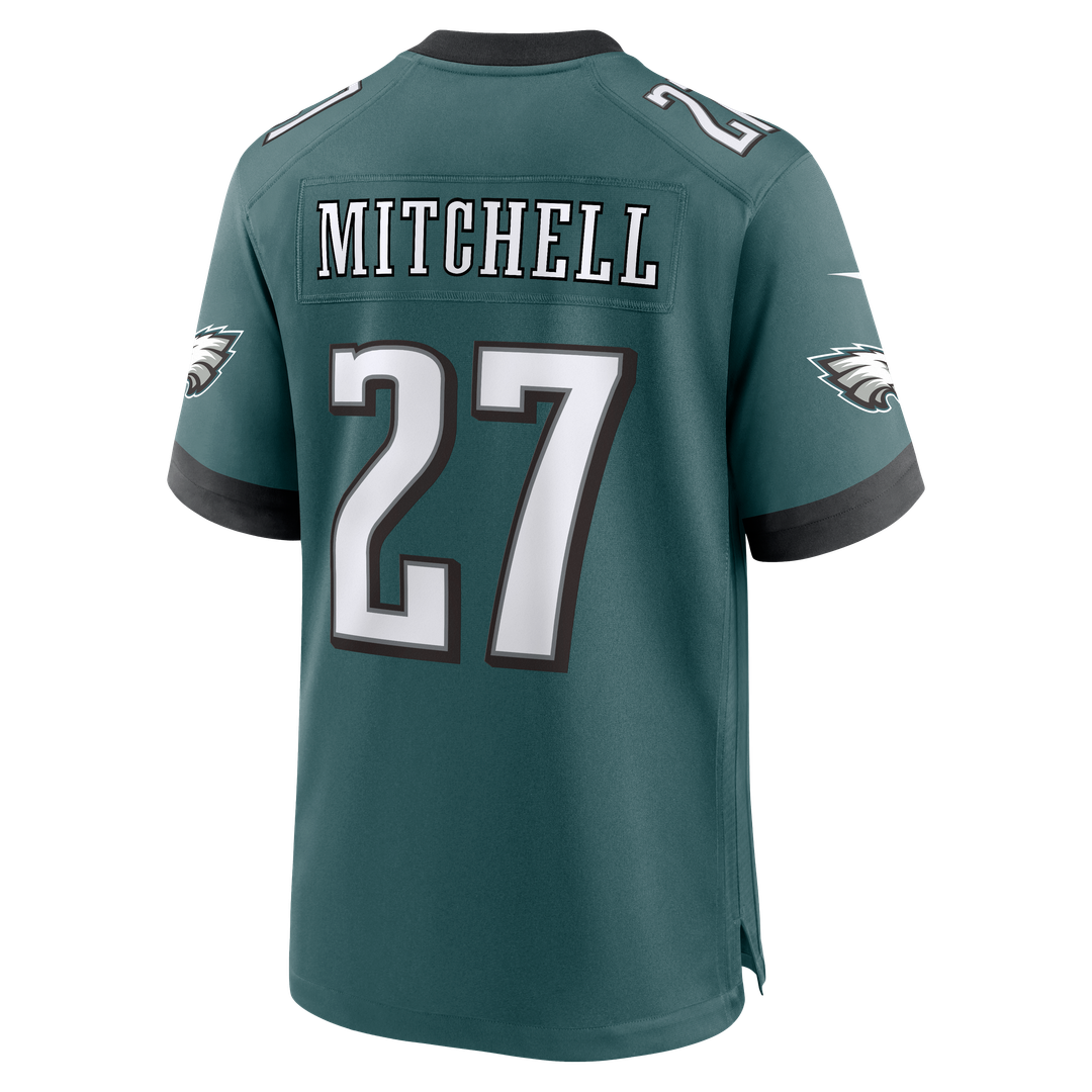 Philadelphia Eagles Quinyon Mitchell Nike Midnight Green Team Game Jersey