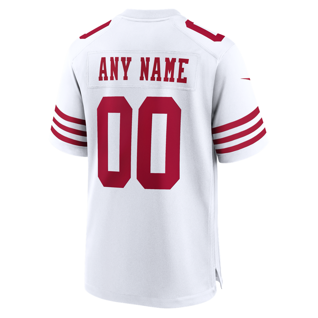 San Francisco 49ers Nike Scarlet 80th Anniversary Custom Game Jersey