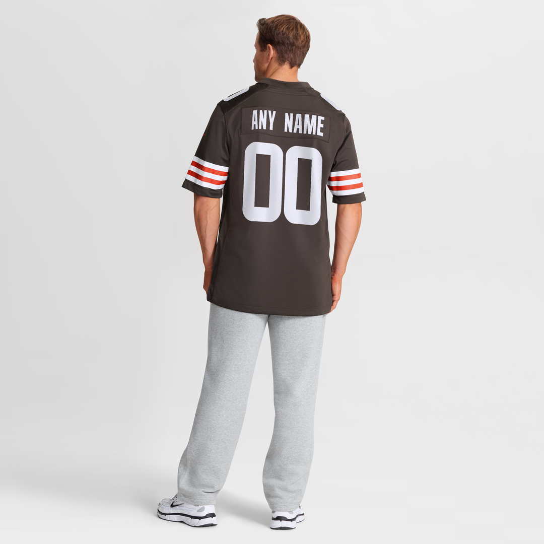 Cleveland Browns Nike White Custom Game Jersey