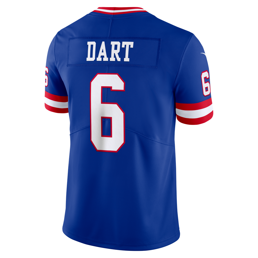 New York Giants Jaxson Dart Nike White Vintage White Vapor Untouchable Stitched Limited Jersey