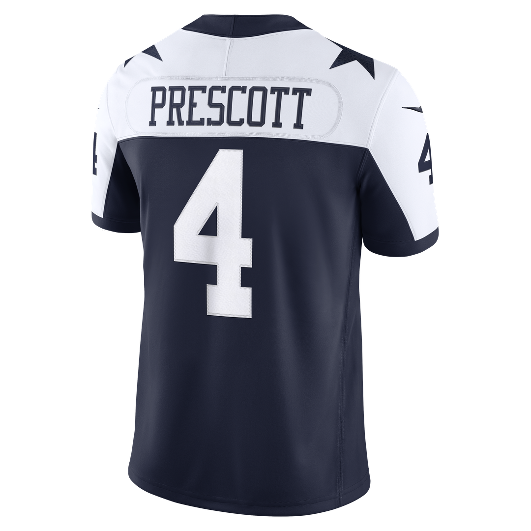 Dallas Cowboys Dak Prescott Nike White Vapor F.U.S.E. Stitched Limited Jersey