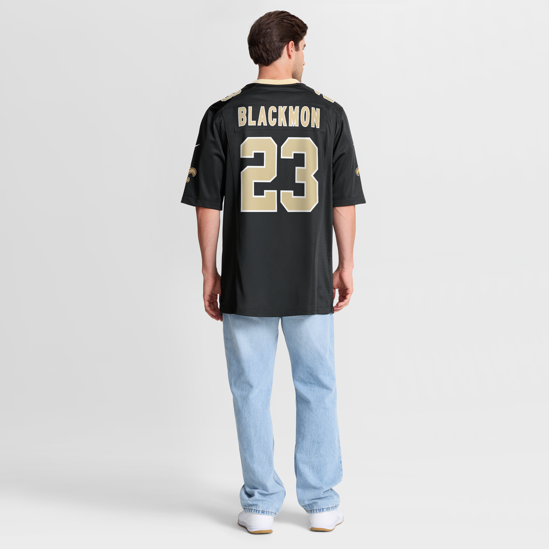 New Orleans Saints Julian Blackmon Nike Black Team Game Jersey