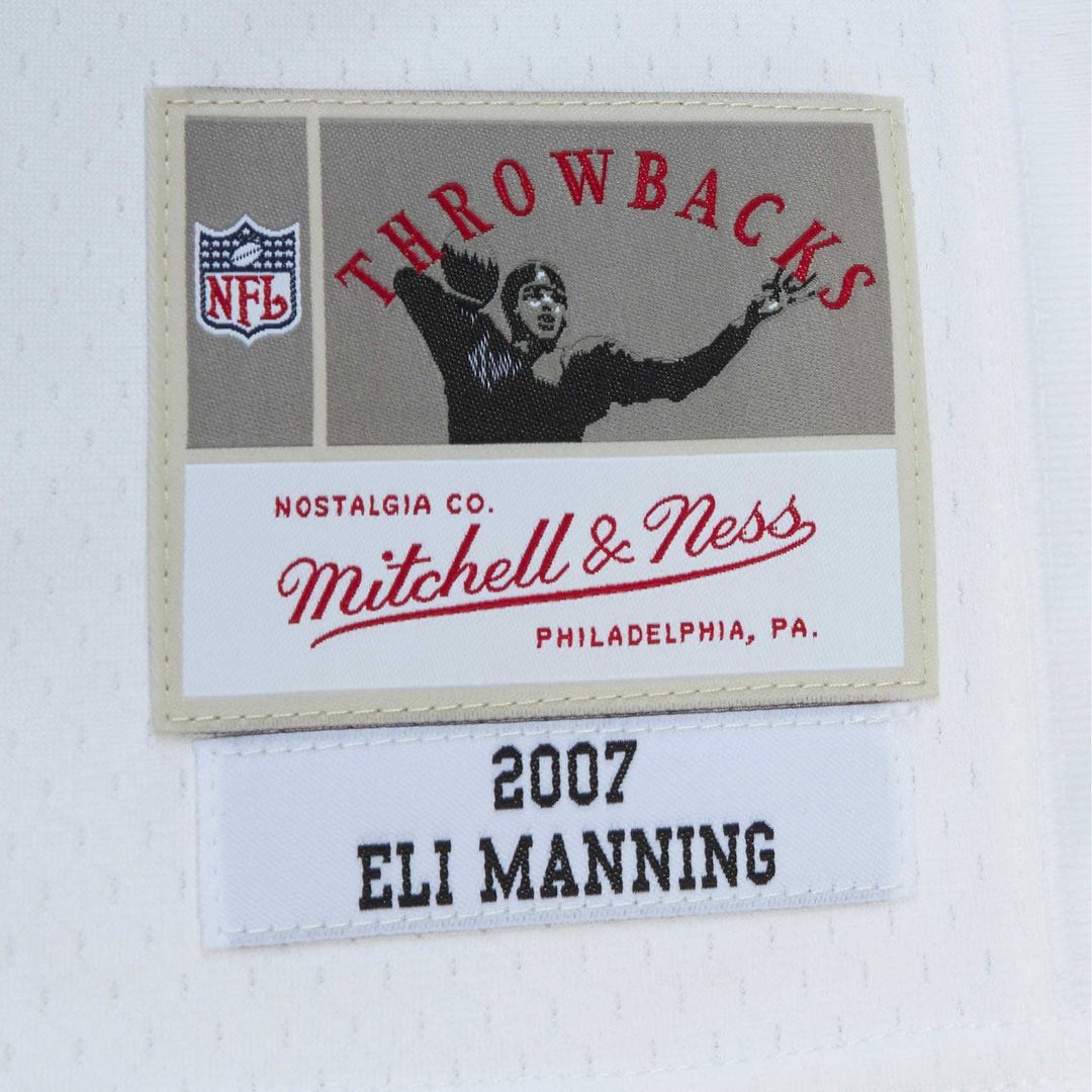 New York Giants Eli Manning Mitchell & Ness White Legacy Replica Jersey