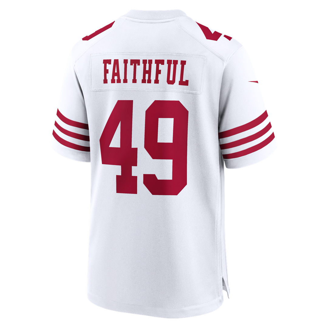 San Francisco 49ers The Faithful Nike Scarlet 80th Anniversary Game Jersey