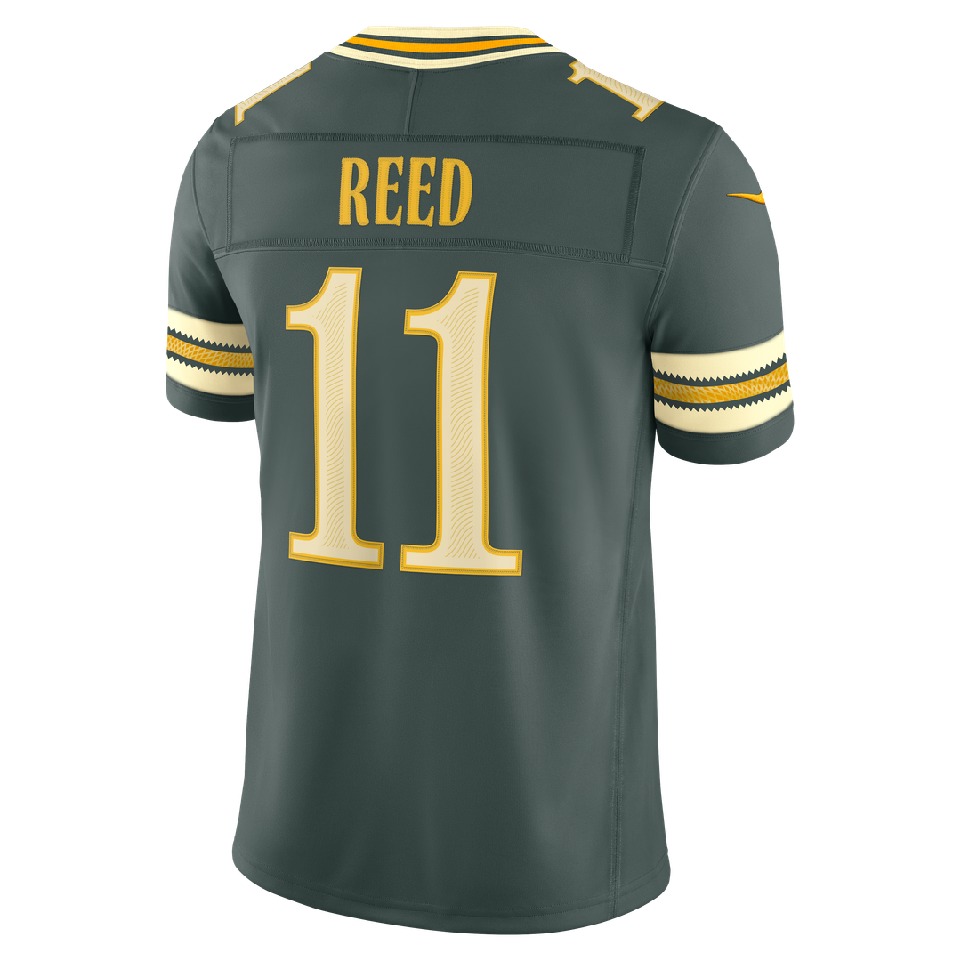 Green Bay Packers Jayden Reed Nike Green 2026 Rivalries Collection Stitched Limited Jersey