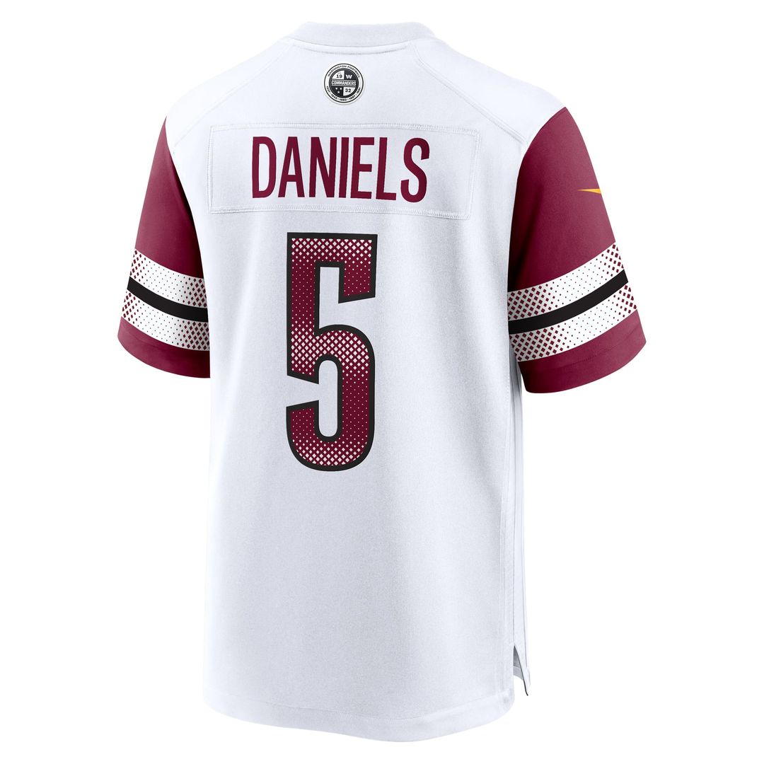 Washington Commanders Jayden Daniels Nike Black Alternate Game Player Jersey