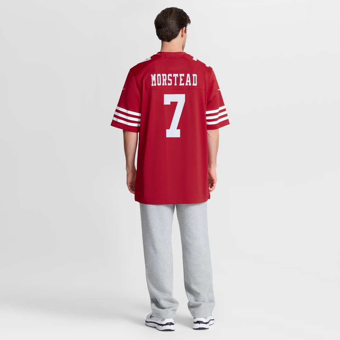 San Francisco 49ers Thomas Morstead Nike Scarlet Team Game Jersey