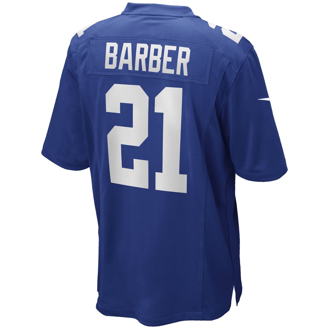 New York Giants Tiki Barber Nike Royal Game Retired Player Jersey