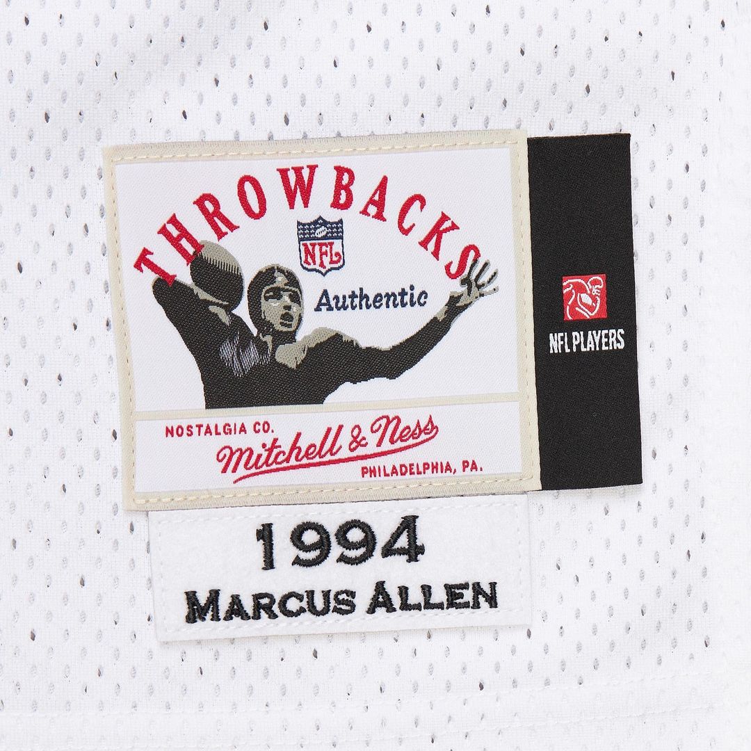 Kansas City Chiefs 1994 Marcus Allen Mitchell & Ness White Authentic Throwback Retired Player Jersey