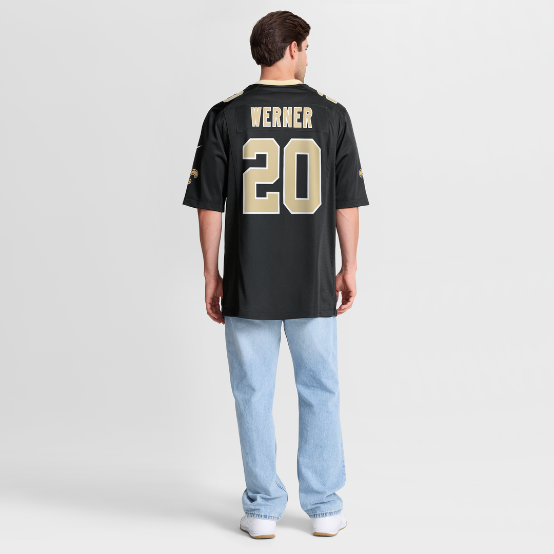 New Orleans Saints Pete Werner Nike Black Game Jersey