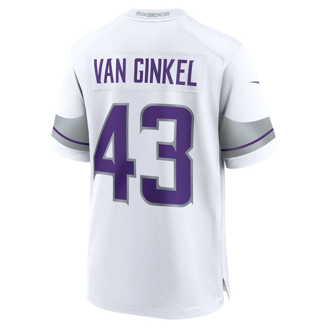 Minnesota Vikings Andrew Van Ginkel Nike Purple Team Game Jersey