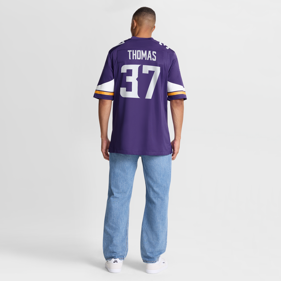Minnesota Vikings Tavierre Thomas Nike Purple Team Game Jersey