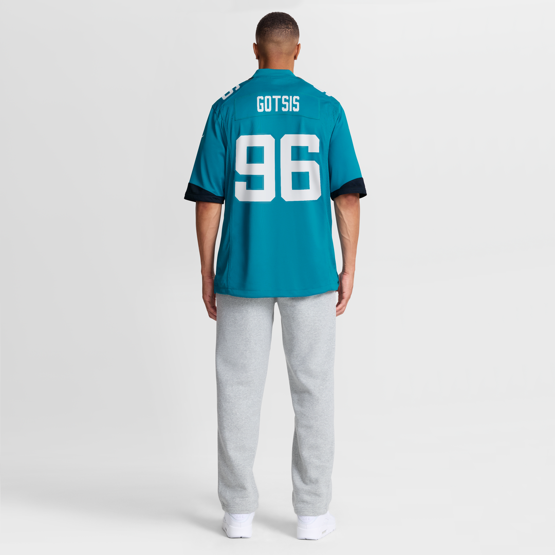 Jacksonville Jaguars Adam Gotsis Nike Teal Game Jersey