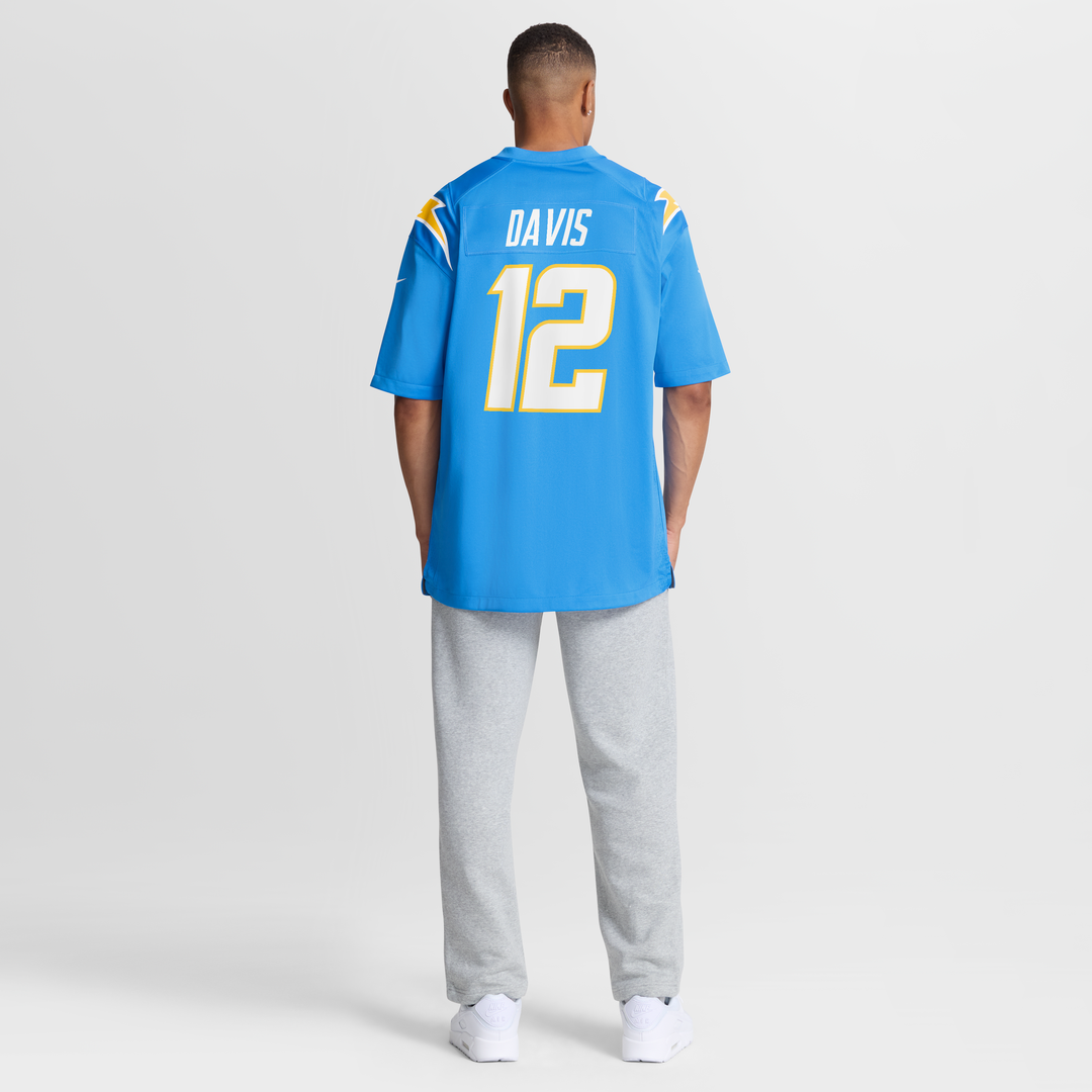 Los Angeles Chargers Derius Davis Nike Powder Blue Team Game Jersey
